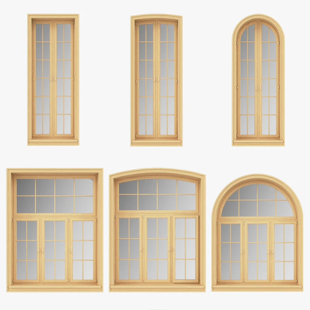A set of windows from the array of panoramic, arched — Descargar