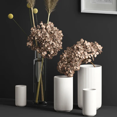 Decor with dry flowers — Ver 3
