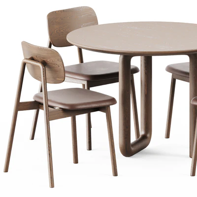 Mono Table by Objects and Ideas and Wooden Klara Chair by Moroso — Вид 4