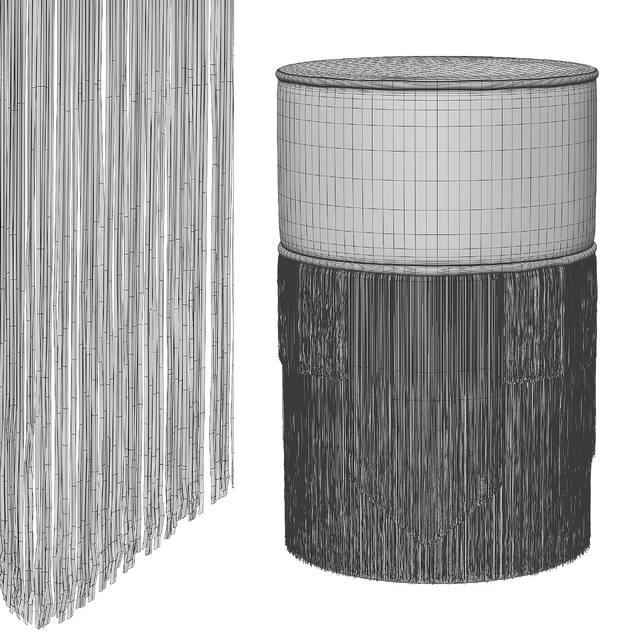 Пуф Lorenza Bozzoli COUTURE GEOMETRIC TIE POUF — Скачать