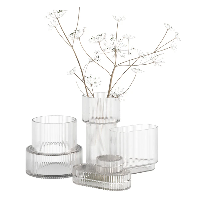 Ripple Fluted Glass Vases HnM Home — Descargar