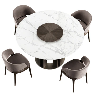 Club Furman Chair Tondo Table — Ver 5