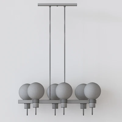 Bauhaus Chandelier with Lights Bronze Satin Brass — Ver 5
