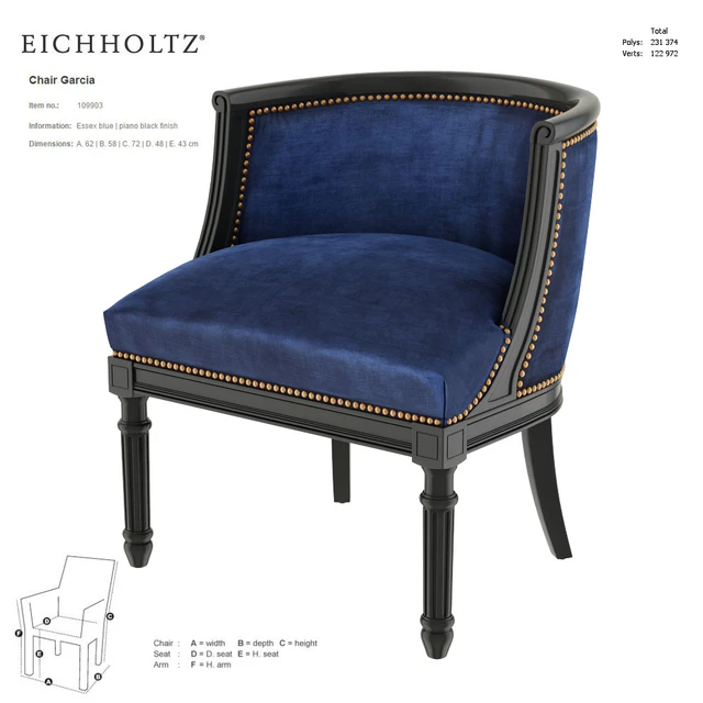 EICHHOLTZ Chair Garcia 109903 — Descargar