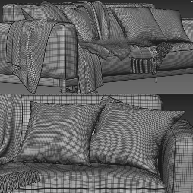 Flexform Romeo Compact Sofa — Descargar