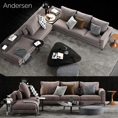 Minotti Andersen Sofa 4 — Ver 1