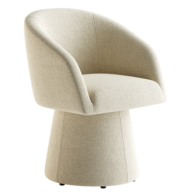 Kyo Chenille Upholstered Barrel Chair — Descargar