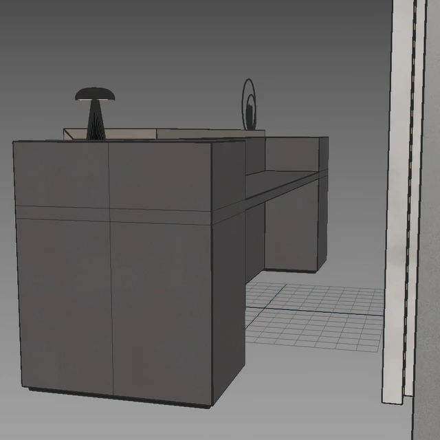 182 office furniture 02 reception desk 02 — Descargar