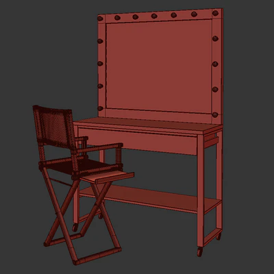 Johny Wood Makeup Artist Table — Ver 3