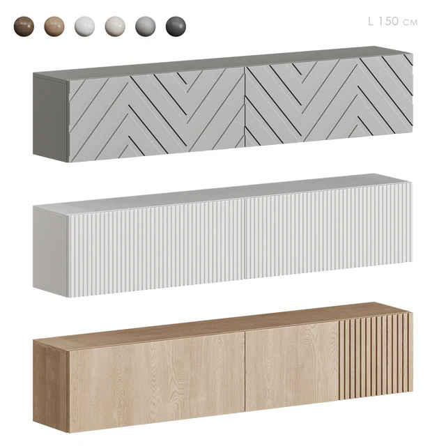 Hanging TV stand Puzzlemebel — Descargar