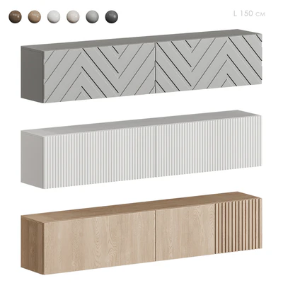 Hanging TV stand Puzzlemebel — Ver 7
