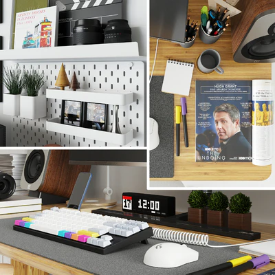 Workplace set with decor IKEA. Sk 2 — Ver 7