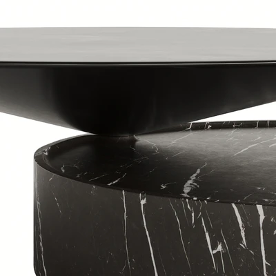 DE LA ESPADA LAUREL COFFEE TABLE IN MARBLE — Ver 7