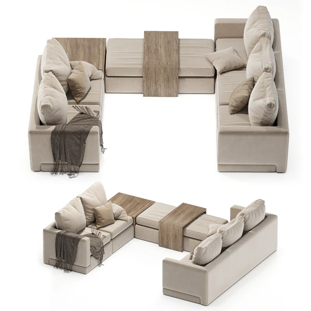 Minotti sofa cream — Descargar