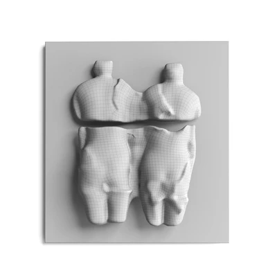 Abstract torso wall panel — Ver 5