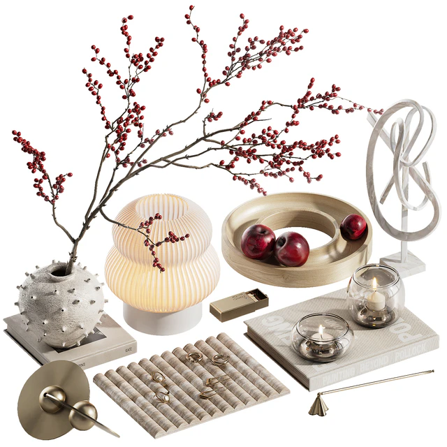 Decorative set with branches with berries ch6 — Download