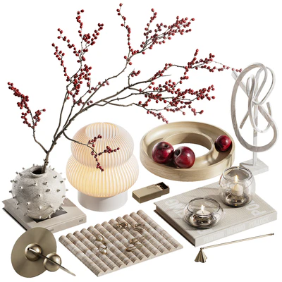 Decorative set with branches with berries ch6 — View 1
