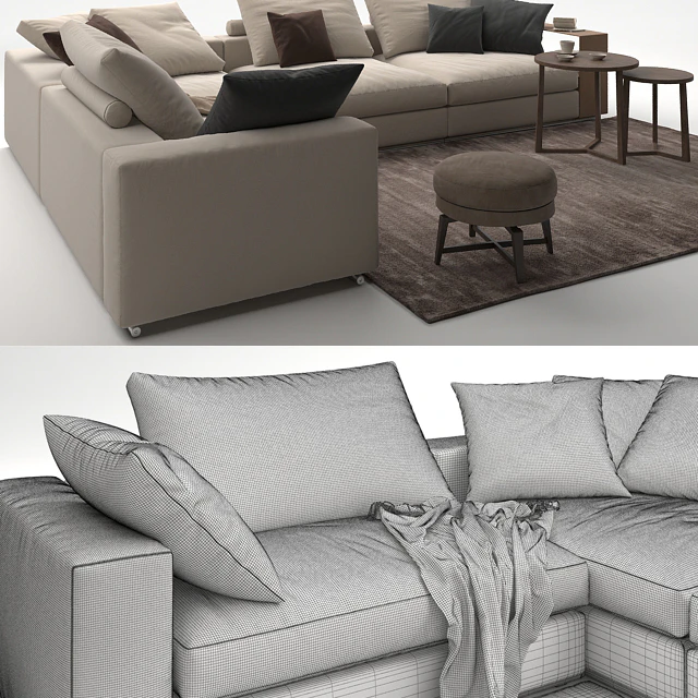 Sofa Flexform Groundpiece — Скачать