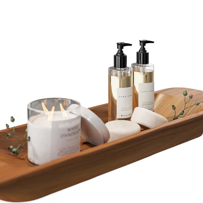 Zara Home teak wood tray — Ver 4