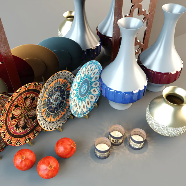 Decorative set in oriental style — Descargar