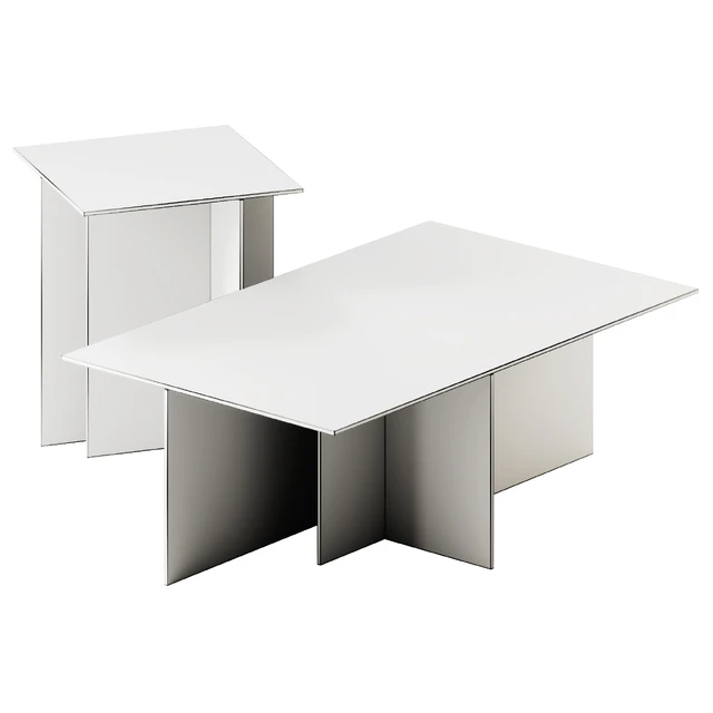 Westwing Collection Anouk Glass Side and Coffee Table — Скачать