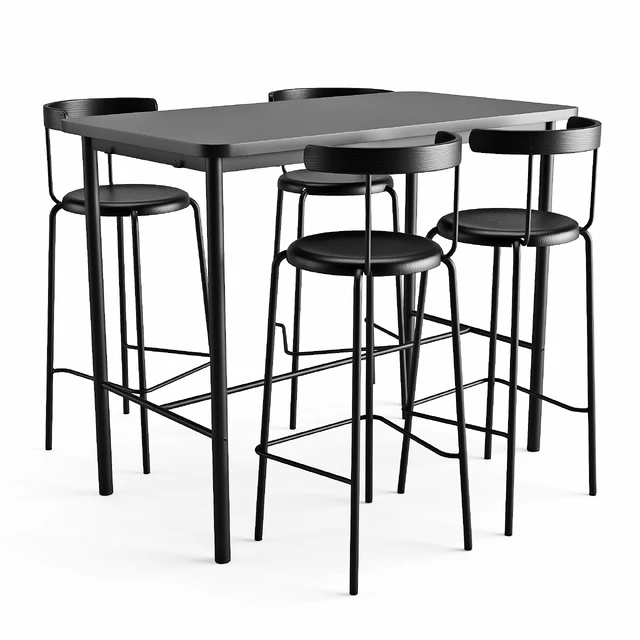 Bar table and chair Tymmaryd Yngvar — Descargar