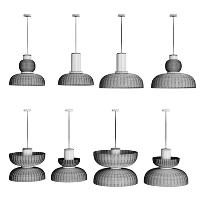 Japanese Wabi-Sabi Fabric Pendant Lights style AD — Ver 6
