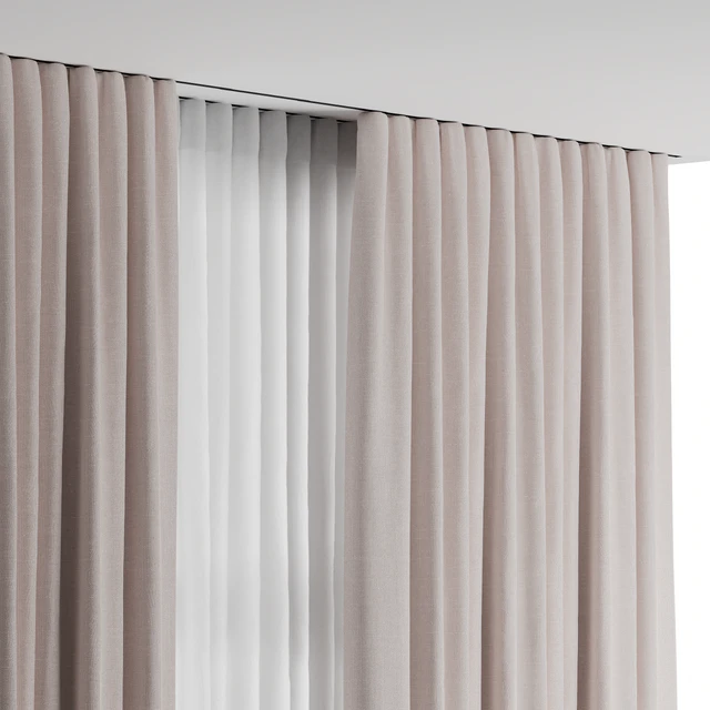 Curtains with tulle for the nursery — Descargar