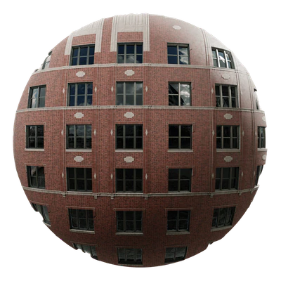 beaux arts brick facade aerial texture red — скачать