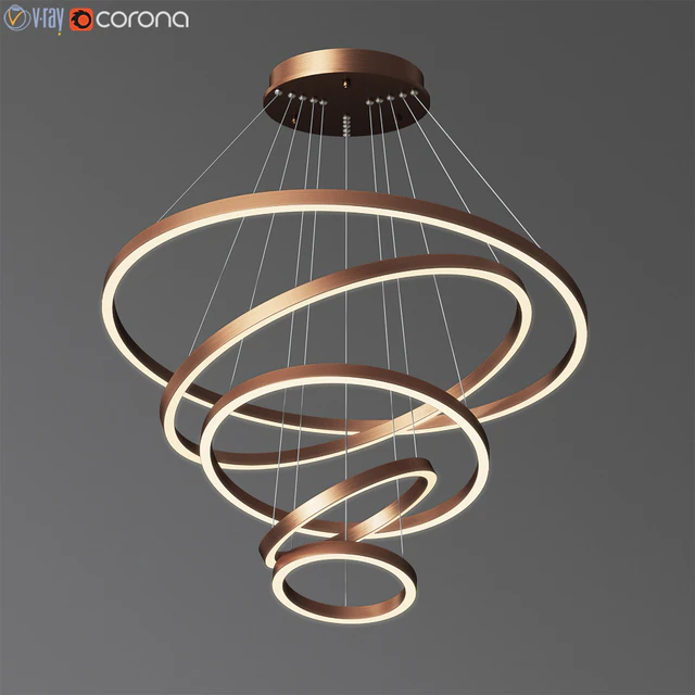 Multi Light Ring Led Pendant Light — Descargar