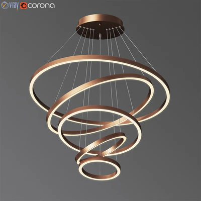 Multi Light Ring Led Pendant Light — Ver 2