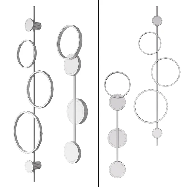 Set of LED wall sconces 1 — Descargar