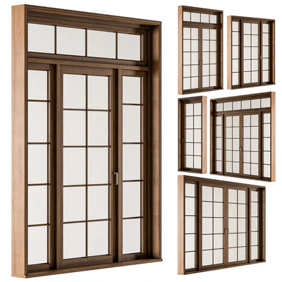 Classic Wooden - Windows Set 25 — Ver 1
