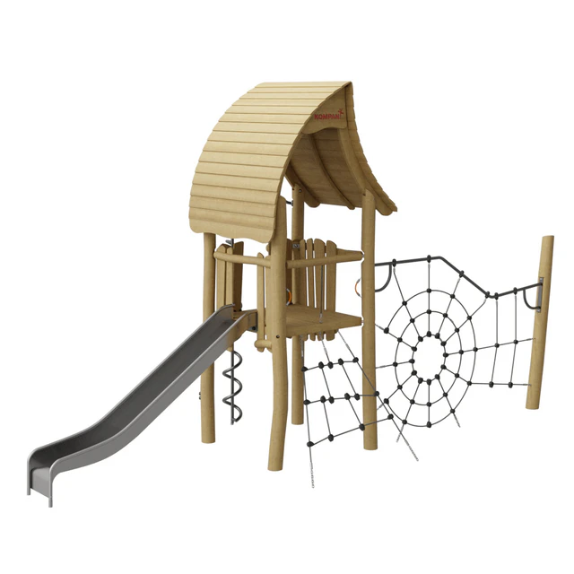 KOMPAN. “TOWER WITH SPIDER NET, SLIDE & CURLY CLIMBER" — Descargar