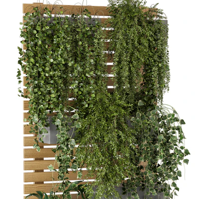 Outdoor Plants Pallet vertical planter  Pots - Set 686 — Вид 6