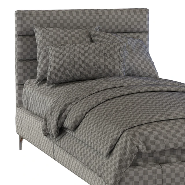 Bed Pfeiffer Upholstered Bed 2 — Descargar