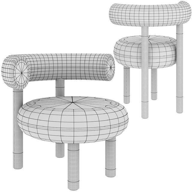 Chair Tom Dixon Fat Micro Boucle — Descargar