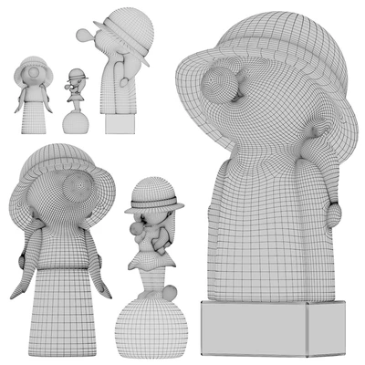 Bubble Blowing Figurine Statue Ⅰ — Вид 2
