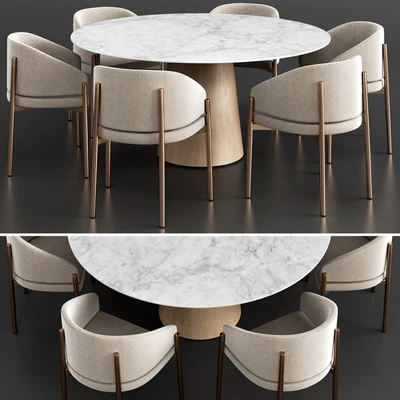 Porro Frank armchair and Materic table — Ver 1