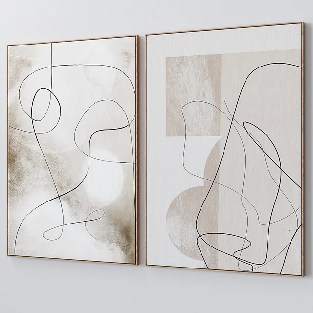 Set of large wall paintings 2074 — Descargar