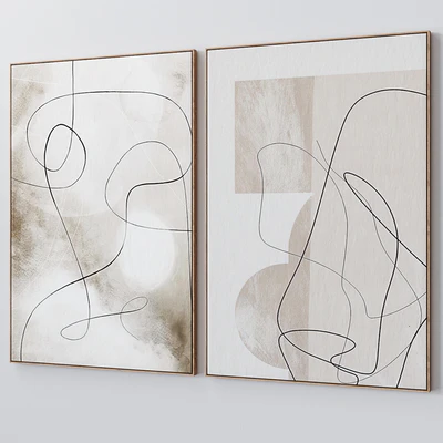 Set of large wall paintings 2074 — Ver 5