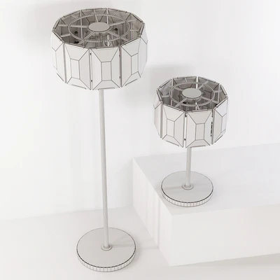 HARLOW CRYSTAL TABLE LAMP, FLOOR LAMP — Ver 3