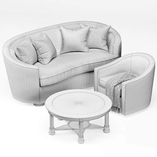 Isla Sofa, Rocco Swivel Chair, Lonestar Cocktail Table — Скачать