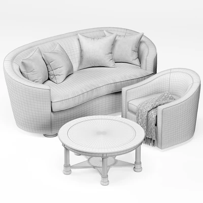 Isla Sofa, Rocco Swivel Chair, Lonestar Cocktail Table — Вид 3