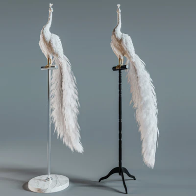 Artificial White Peacock 01. — Вид 5