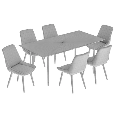 Dining chair Nika and table Impala — Ver 6