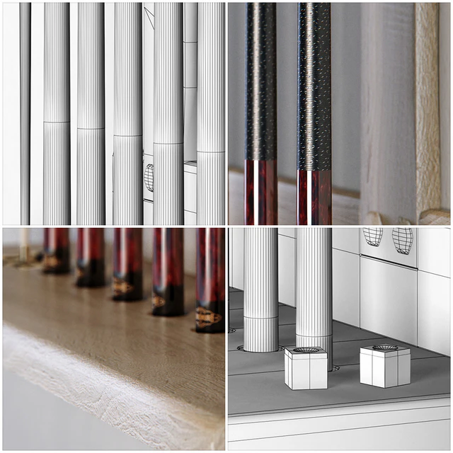 RH Brunswick exclusive tournament billiards cue rack — Скачать