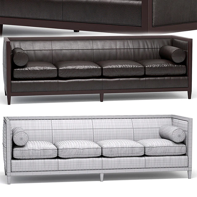 Baker Archetype Wood Banded Sofa No. 6370-98 — Descargar