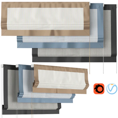 Roman Curtains 185 | Larkbury Curtains | Stripe and Silk — Вид 1