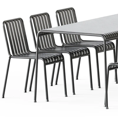 Palissade Table and Palissade Chair by Hay — Ver 7
